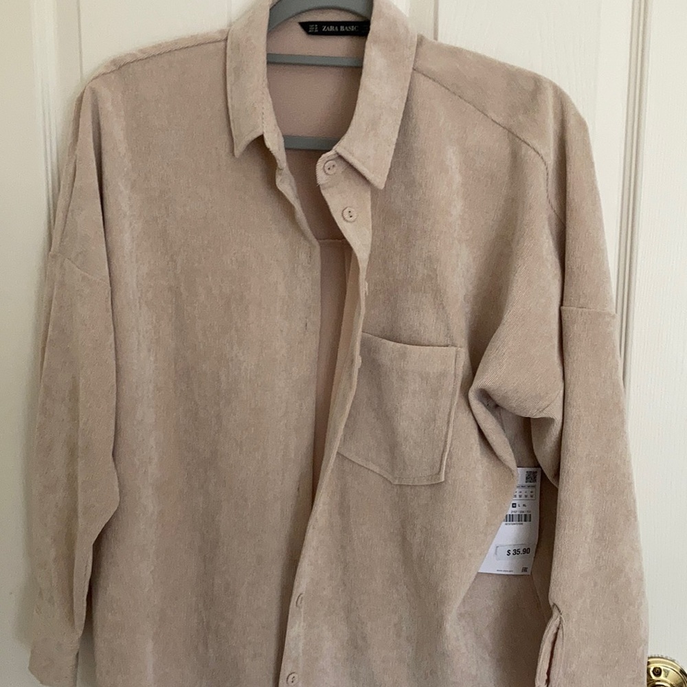 Zara Shacket size Medium Perfect transition for Spring